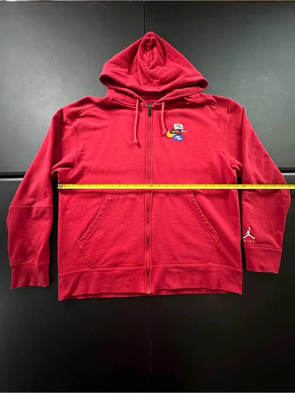 Nike Air Jordan Red Full-Zip Hoodie